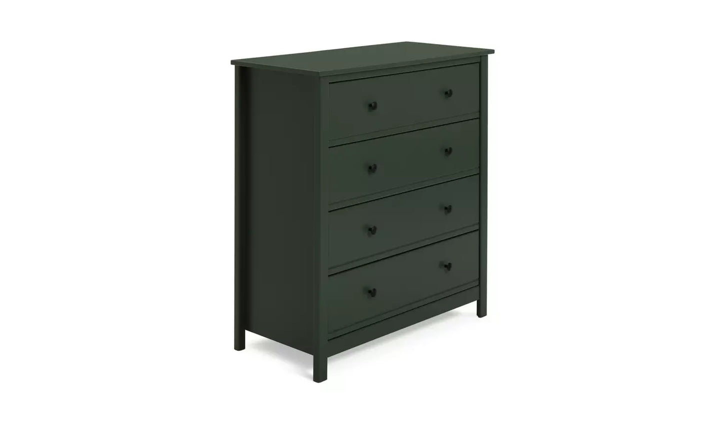 Assembled Habitat Brooklyn 4 Drawer Chest of Drawers - Green